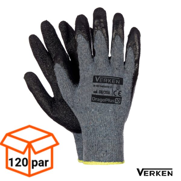 Rękawice robocze budowlane Grube Mocne Dragon 120 PAR -1 KARTON 1,50zł/para