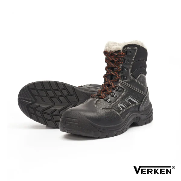 Buty robocze zimowe wodoodporne trzewiki ocieplane ochronne z noskiem Verken BLIZZ S3 BHP
