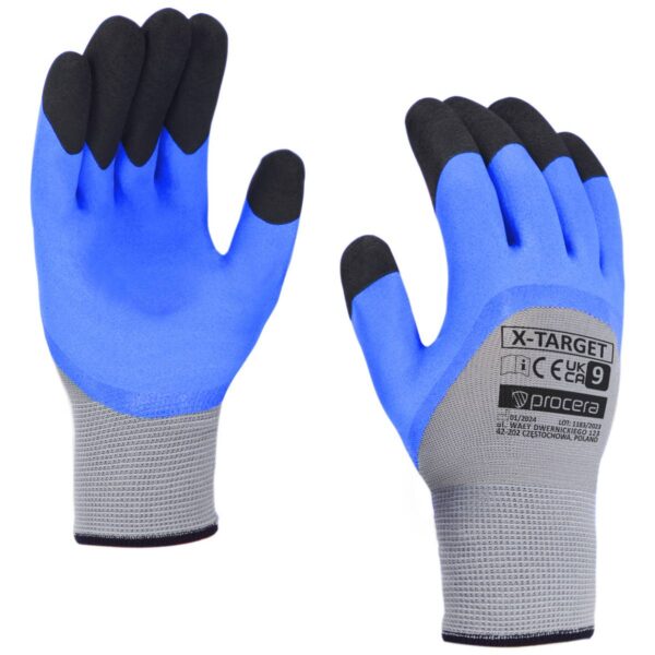 Rękawice robocze powlekane spienionym lateksem X-TARGET Procera