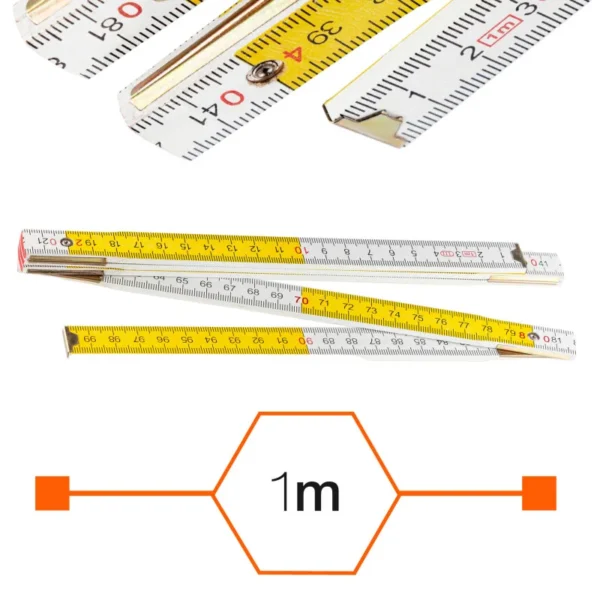 Miara drewniana składana Polax 1 m