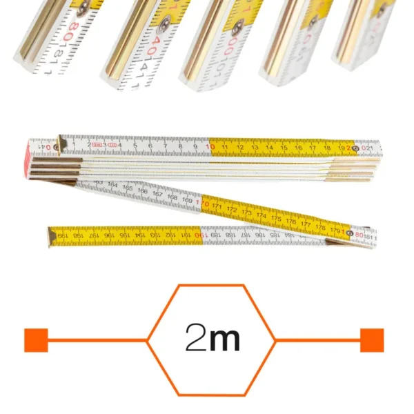 Miara drewniana składana Polax 2 m